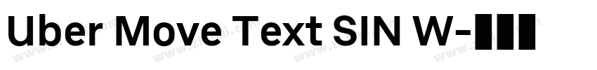 Uber Move Text SIN W字体转换